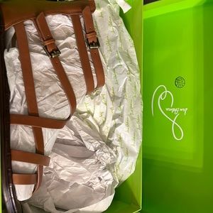 Sam Edelman Gibbs Cognac sandal sz 8